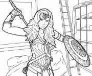 Coloriage Wonder Woman pour adulte