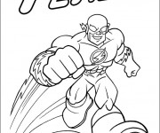 Coloriage et dessins gratuit Flash Superhéro à imprimer