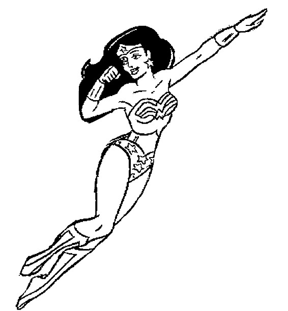 Coloriage et dessins gratuits Héro Féminin à imprimer