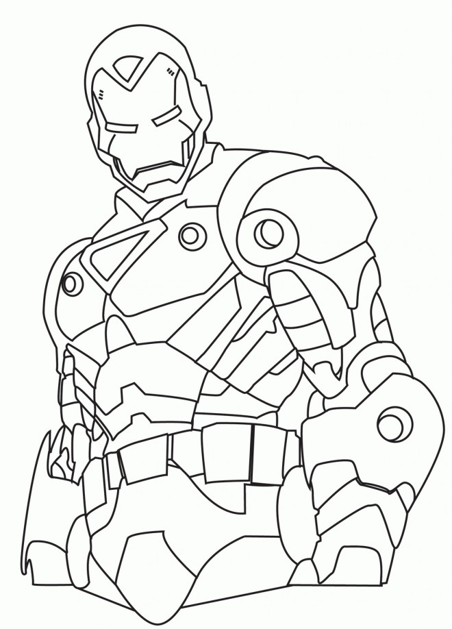 Coloriage et dessins gratuits Iron Man stylisé à imprimer