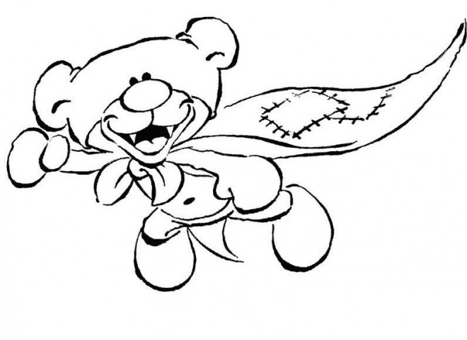 Coloriage et dessins gratuits Peluche Super Héro à imprimer