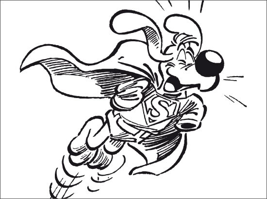Coloriage Super Chien Rigolo Dessin Gratuit A Imprimer
