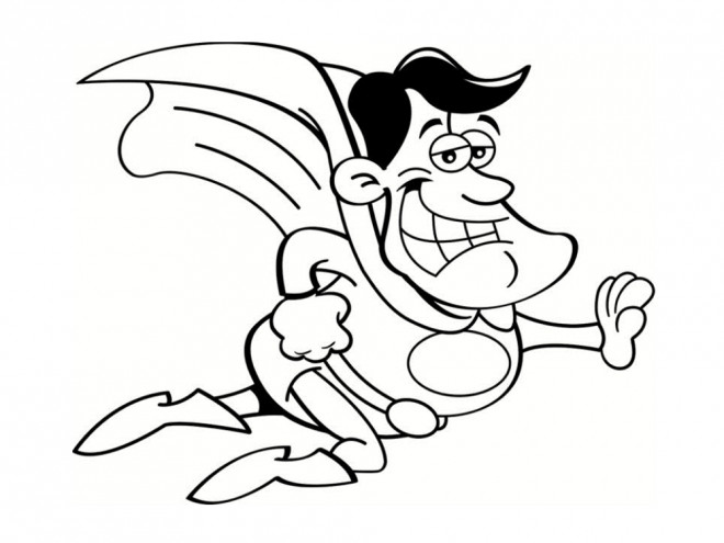 Coloriage et dessins gratuits Super Héro comique à imprimer