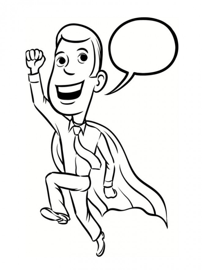 Coloriage et dessins gratuits Super Héro Papa à imprimer