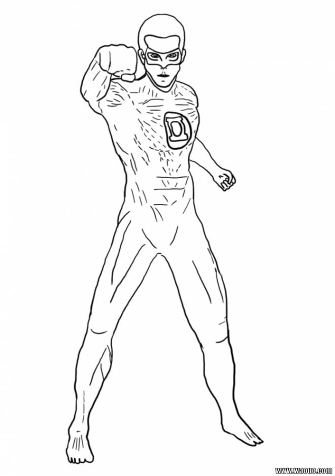 Coloriage et dessins gratuits Super Héro simple à imprimer