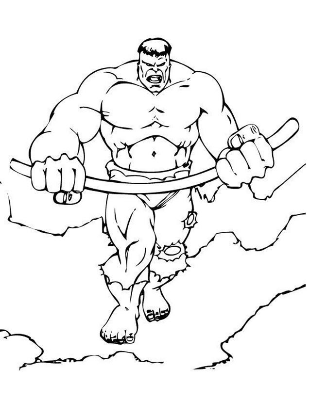 Coloriage et dessins gratuits Super Héro tout puissant à imprimer