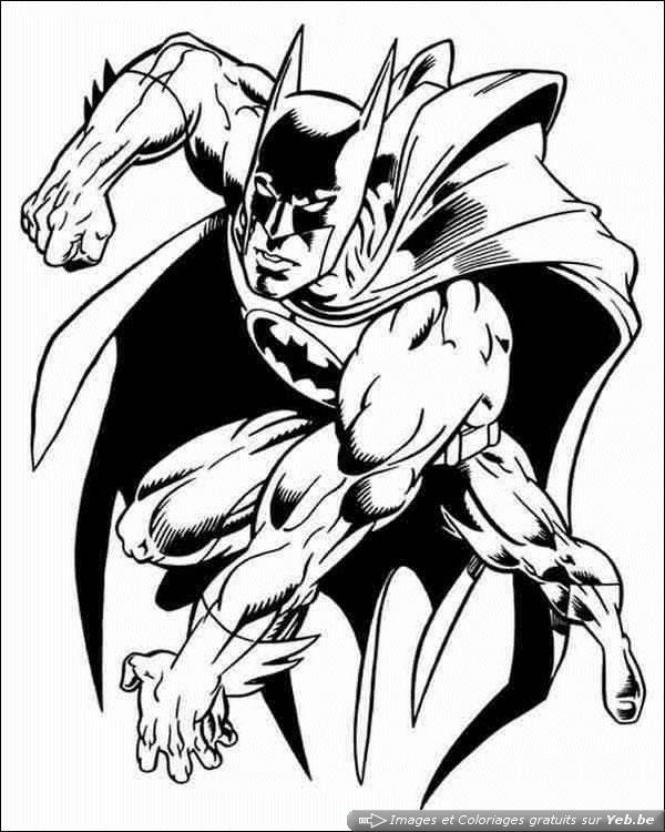 Coloriage et dessins gratuits Super Héros Batman adulte à imprimer