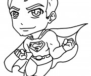 Coloriage et dessins gratuit Super Man en couleur à imprimer