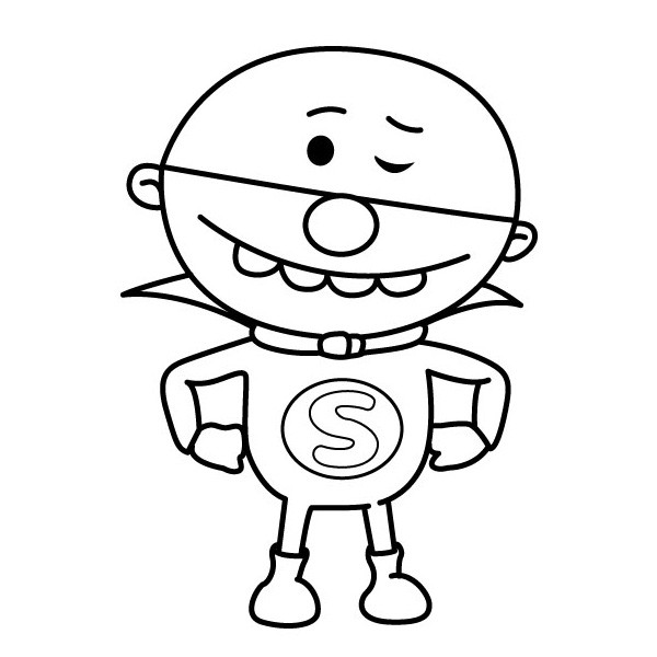 Coloriage et dessins gratuits Un Petit Super Héro à imprimer