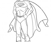 Coloriage et dessins gratuit Portrait de Superman à imprimer