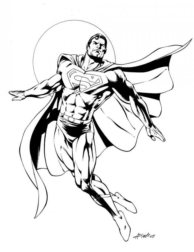 Coloriage et dessins gratuits Superman à télécharger à imprimer