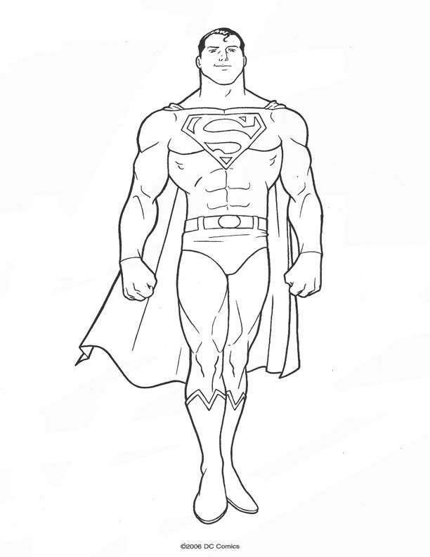 Coloriage et dessins gratuits Superman Clark Kent à imprimer