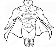 Coloriage Superman couleur