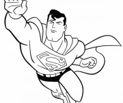Coloriage et dessins gratuit Superman en ligne à imprimer