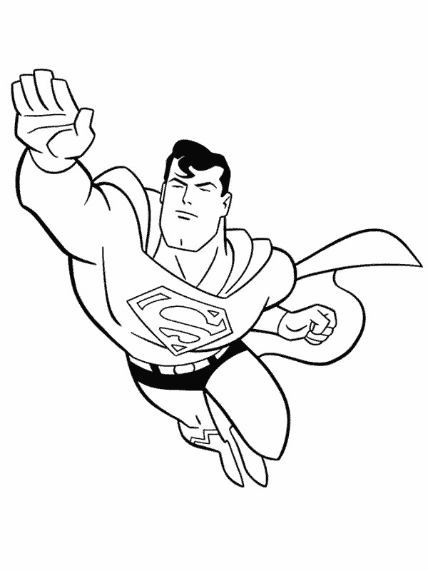 Coloriage et dessins gratuits Superman en ligne à imprimer