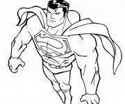 Coloriage et dessins gratuit Superman facile à imprimer