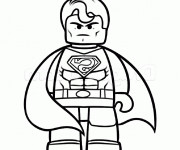 Coloriage et dessins gratuit Superman Lego à imprimer