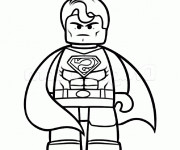 Coloriage Superman Lego