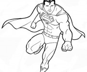 Coloriage Superman pour enfant