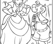 Coloriage Jane et professeur archimedes