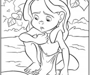 Coloriage Le Petit Tarzan triste