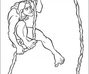 Coloriage Tarzan pour enfant