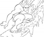 Coloriage Tarzan stylis&eacute;