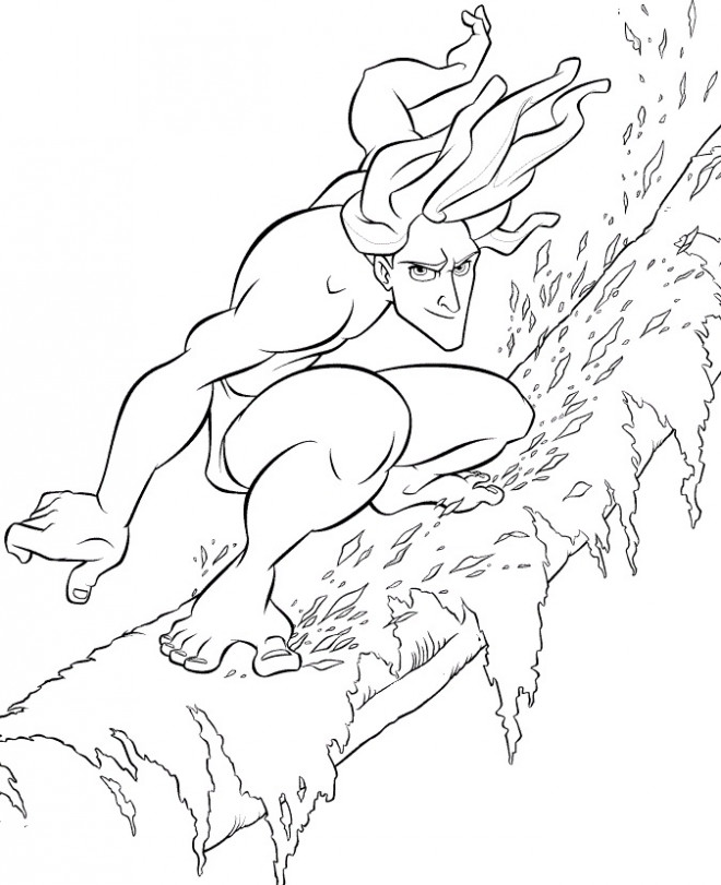Coloriage et dessins gratuits Tarzan stylisé à imprimer