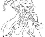 Coloriage Figurine de Thor