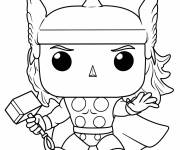 Coloriage Funko Pop Thor