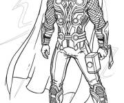 Coloriage Image de Thor facile