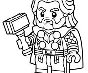 Coloriage Lego Thor pour enfants