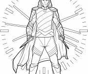 Coloriage Loki, le fr&egrave;re de Thor