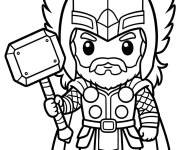 Coloriage Petit Thor imprimable
