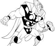 Coloriage Super h&eacute;ros Thor