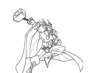 Coloriage Thor de Asgard et Midgard