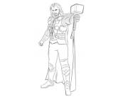 Coloriage et dessins gratuit Thor d&eacute;cide de prendre le d&eacute;fi à imprimer