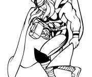 Coloriage Thor en armure
