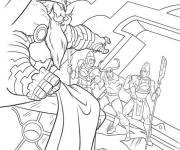 Coloriage Thor et le roi