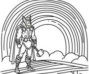 Coloriage Thor le prince dieu
