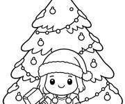 Coloriage Thor mignon pour noel