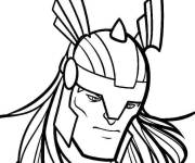 Coloriage Thor se sent mal