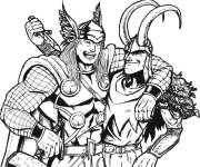 Coloriage Thor trahi