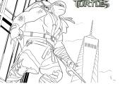 Coloriage Affiche Tortues Ninja adolescentes mutantes