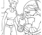 Coloriage Donatello  toujours serviable