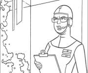 Coloriage Laboratoire de Mutant Teenagers Ninja