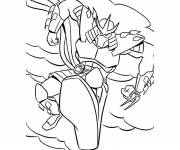 Coloriage Shredder au combat