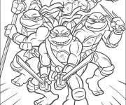 Dessiner En Ligne Vos Coloriages Prfrs De Tortue Ninja 2