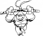 Coloriage Tortue Ninja &agrave; t&eacute;l&eacute;charger