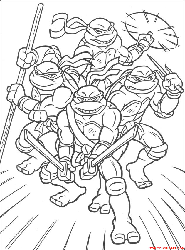 Coloriage Tortue Ninja En Ligne Dessin Gratuit à Imprimer